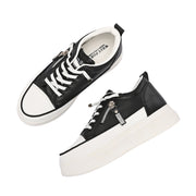 Women Chunky Lace-Up Sneakers (W-ATF-26-BLACK)