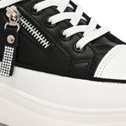 Women Chunky Lace-Up Sneakers (W-ATF-26-BLACK)