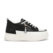 Women Chunky Lace-Up Sneakers (W-ATF-26-BLACK)