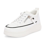 Women Chunky Lace-Up Sneakers (W-ATF-26-WHITE)