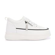 Women Chunky Lace-Up Sneakers (W-ATF-26-WHITE)
