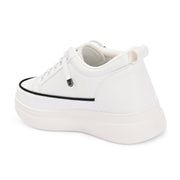 Women Chunky Lace-Up Sneakers (W-ATF-26-WHITE)