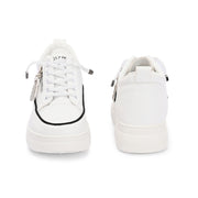 Women Chunky Lace-Up Sneakers (W-ATF-26-WHITE)