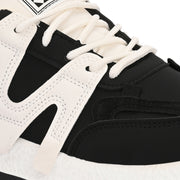 Women Chunky Lace-Up Sneakers (W-ATF-27-BLACK)