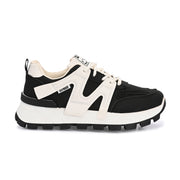 Women Chunky Lace-Up Sneakers (W-ATF-27-BLACK)