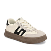 Women Chunky Lace-Up Sneakers (W-ATF-28-BLACK)