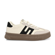 Women Chunky Lace-Up Sneakers (W-ATF-28-BLACK)