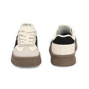 Women Chunky Lace-Up Sneakers (W-ATF-28-BLACK)