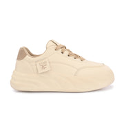 Women Chunky Lace-Up Sneakers (W-ATF-29-OFFWHITE-BEIGE)