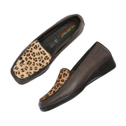 Women Premium Leather Slip On Loafers (W-Comfina-15-Brown)