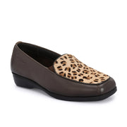 Women Premium Leather Slip On Loafers (W-Comfina-15-Brown)