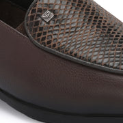 Women Premium Leather Slip On Loafers (W-Comfina-30-Brown)