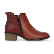 Women Premium Leather Zipper Boots (W-DreamGirl-85-Bordo)