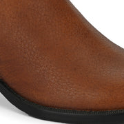 Women Premium Leather Zipper Boots (W-DreamGirl-85-Brown)