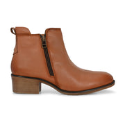 Women Premium Leather Zipper Boots (W-DreamGirl-85-Peach)