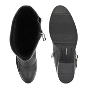 Women Premium Leather Zipper Boots (W-DreamGirl-99-Black)