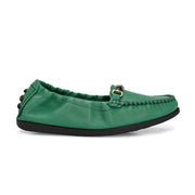 Women Premium Leather Neon Green Formal Slip On Flexible Loafer (W-Flexy-08-NeonGreen)