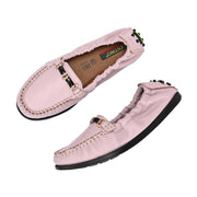 Women Premium Leather Pink Formal Slip On Flexible Loafer (W-Flexy-08-Pink)