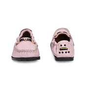 Women Premium Leather Pink Formal Slip On Flexible Loafer (W-Flexy-08-Pink)