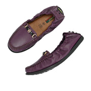 Women Premium Leather Purple Formal Slip On Flexible Loafer (W-Flexy-08-Purple)
