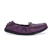 Women Premium Leather Purple Formal Slip On Flexible Loafer (W-Flexy-08-Purple)