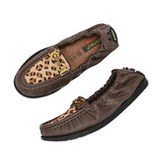 Women Premium Leather Brown Formal Slip On Loafer (W-Flexy-10-Brown)