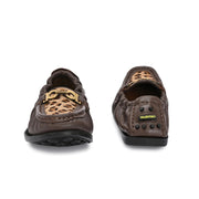 Women Premium Leather Brown Formal Slip On Loafer (W-Flexy-10-Brown)