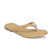Women Slip-On Thong Flats (W-KE-01-BEIGE)