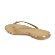 Women Slip-On Thong Flats (W-KE-01-BEIGE)
