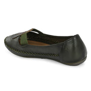 Women Premium Leather Loafer (W-MT-02-Olive)