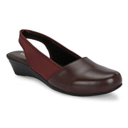 Women Slingback Sandals (W-MT-04-BROWN)
