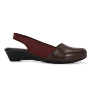 Women Slingback Sandals (W-MT-04-BROWN)