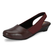 Women Slingback Sandals (W-MT-04-BROWN)