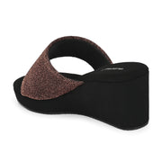 Women Wedge Slide Sandals (W-RST-052-COPPER)