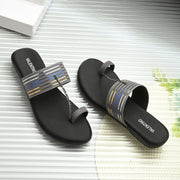 Women Stylish Kolhapuri Flats (W-RST-068-GREY)