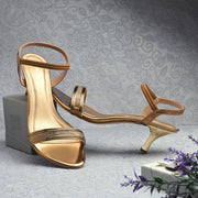 Women Party Wear Heels with Stone Work (W-RST-073-ANTIQUE)