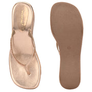 Women Partywear Stone Embellished V Strap Wedge Slippers (W-RST-079-SULTAN)