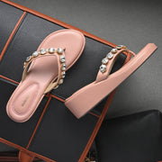 Women Peach Embellished Platform Sandals – Festive & Ethnic Wear (W-RST-086-PEACH)