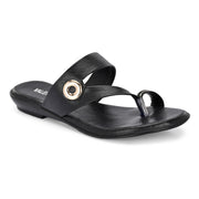 Women Black Daily Wear Flats (W-RST-105-BLACK)