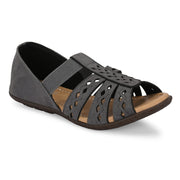 Women Everyday Cutwork Sandals (W-RST-144-GREY)