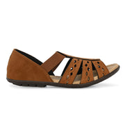 Women Everyday Cutwork Sandals (W-RST-144-TAN)