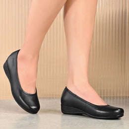 Women Comfort Ballerinas (W-SENORITA-20-BLACK)