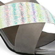 Women Cross Strap Block Heels (W-SHI-111-GREY)