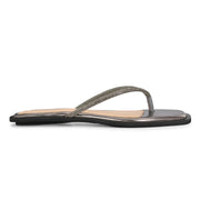 Women Elegant Slip-On Flats (W-SHI-117-GUNMETAL)