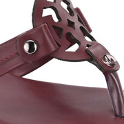 Women Cherry Daily Wear Flats (W-SHI-123-CHERRY)