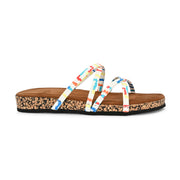 Women Colorful Strap Sandals - Premium Collection (W-UV-01-WHITE-MULTI)