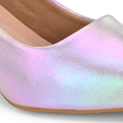 Women Pointed-Toe Pumps (W-VI-11-PURPLE-RAINBOW)