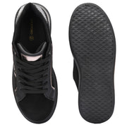 Women Chunky Lace-Up Sneakers (W-VI-21-BLACK)