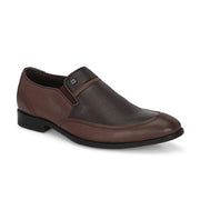 Men Premium Leather Slip On Shoes (Winston-20-Brown)