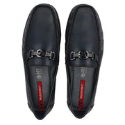 Men Premium Leather Blue Slip on Loafer (V-Class-11-Blue)